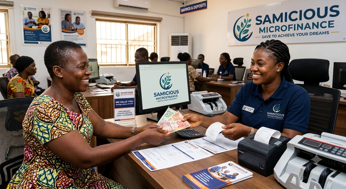 SAMICIOUS Microfinance customer service scene