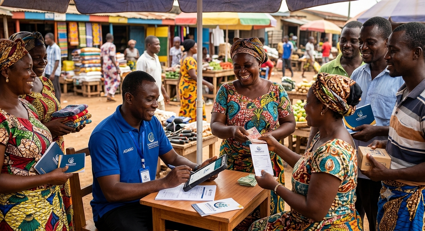 SAMICIOUS Microfinance market service scene